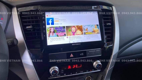 Màn hình DVD Android xe Mitsubishi Triton 2020 - nay | Gotech GT10 Pro
